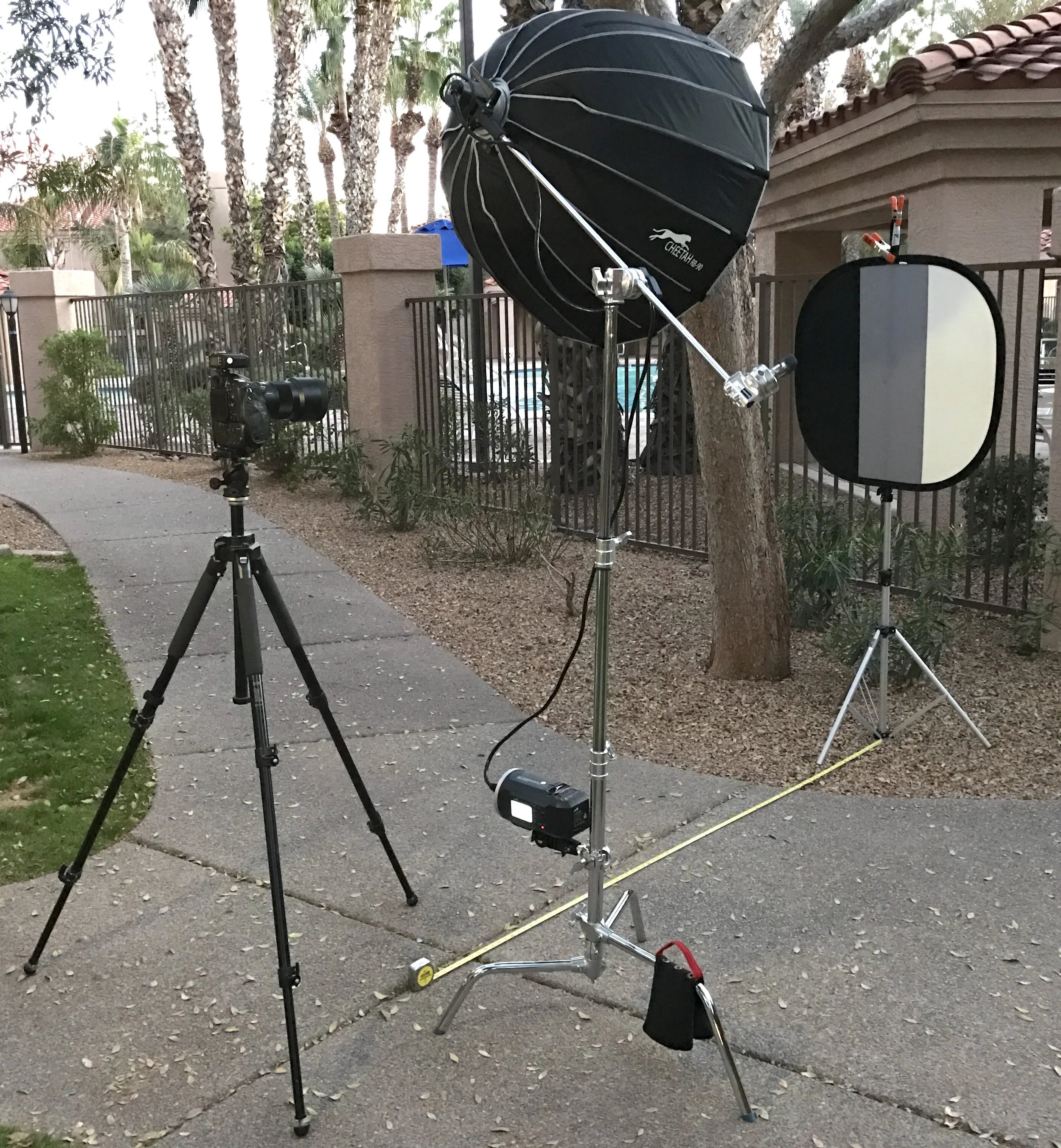 Fig. 1. Setup method for measuring HSS performance CL-600X with 36" Rice Bowl