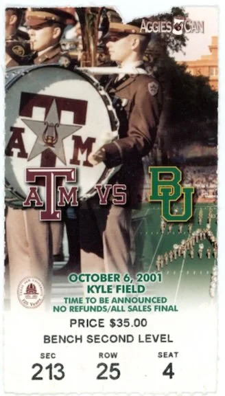2001 Texas A&M vs Baylor