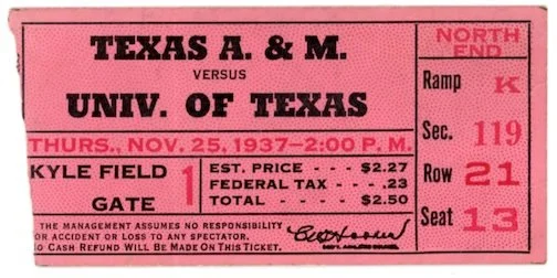 1937 Texas at Texas A&M