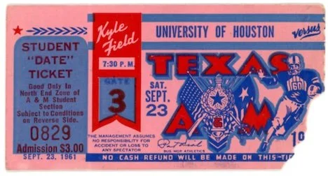 1961 Houston at Texas A&M