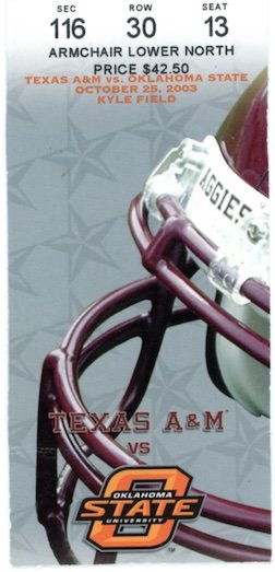 2003 Texas A&M vs Oklahoma State