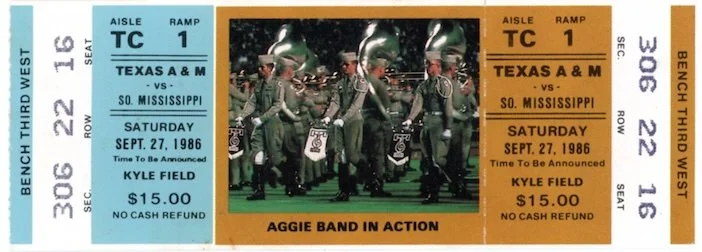 1986 Texas A&M vs Southern Mississippi