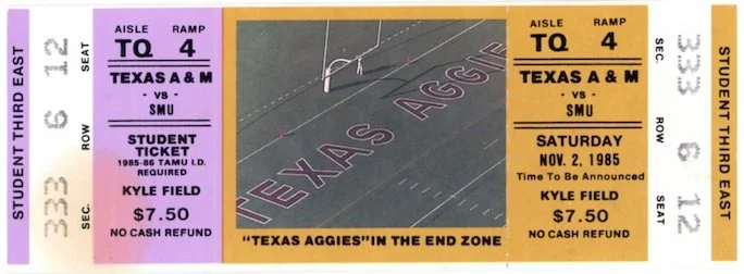 1985 Texas A&M vs SMU