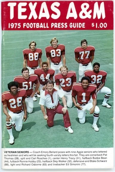 1975 Texas A&M football media guide