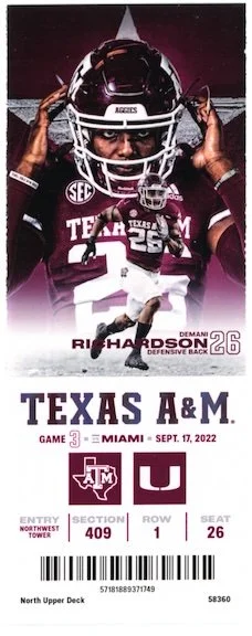 2022 Texas A&M vs Miami