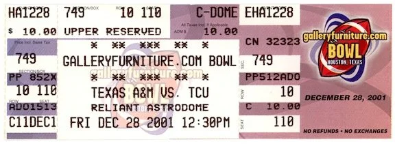 Texas A&M vs TCU at the Gallery Furniture Bowl