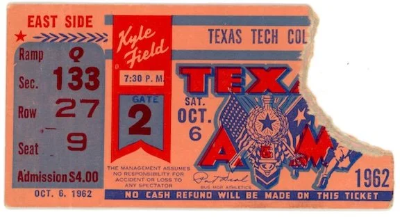 1962 Texas A&M vs Texas Tech