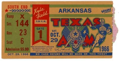 1966 Texas A&M vs Arkansas
