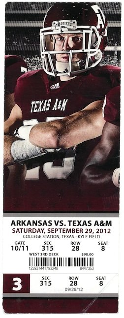 2012 Texas A&M vs Arkansas