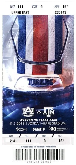 2018 Texas A&M at Auburn