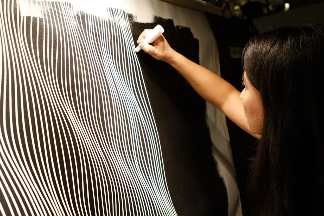Artist at work in 2012