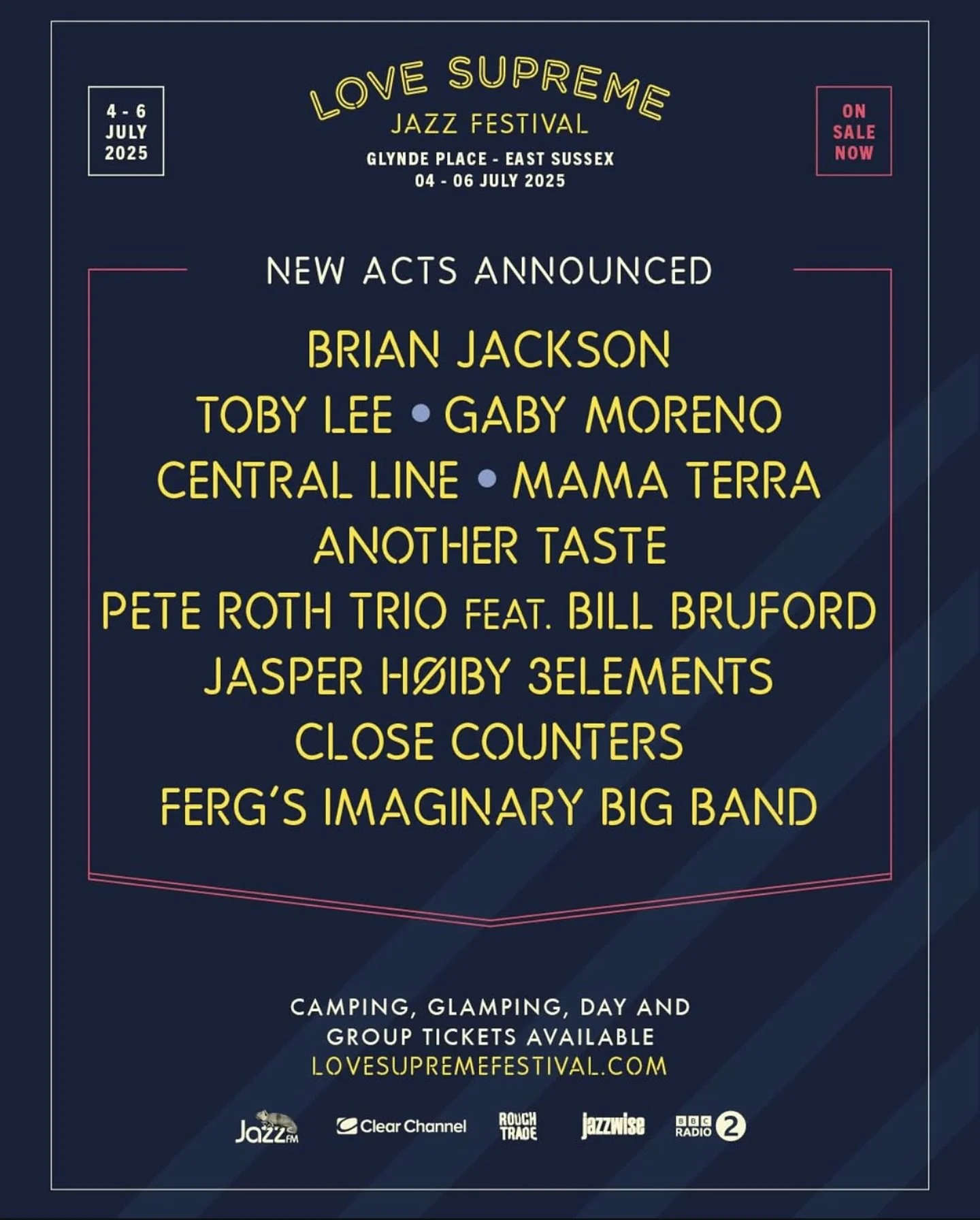 Psyched to be playing @lovesupremefest this summer on Sunday 6th of July with 3Elements featuring @xavitorresmusic and @jamespete 💚🌞🍀 Come down!