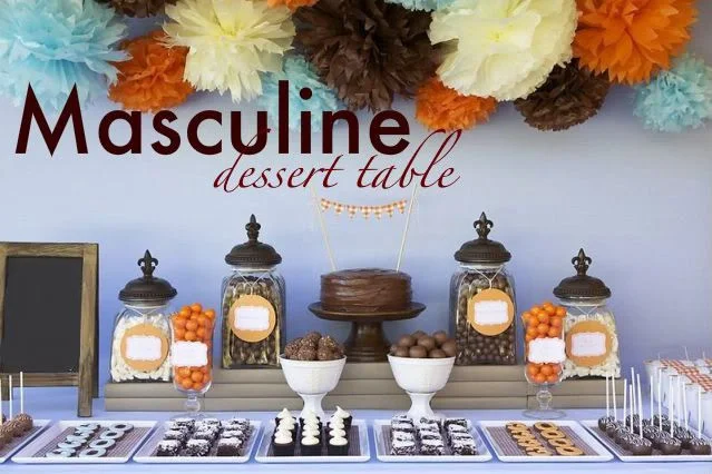 dessert table ideas Unique Masculine Dessert Table 30th Birthday Party Party fun