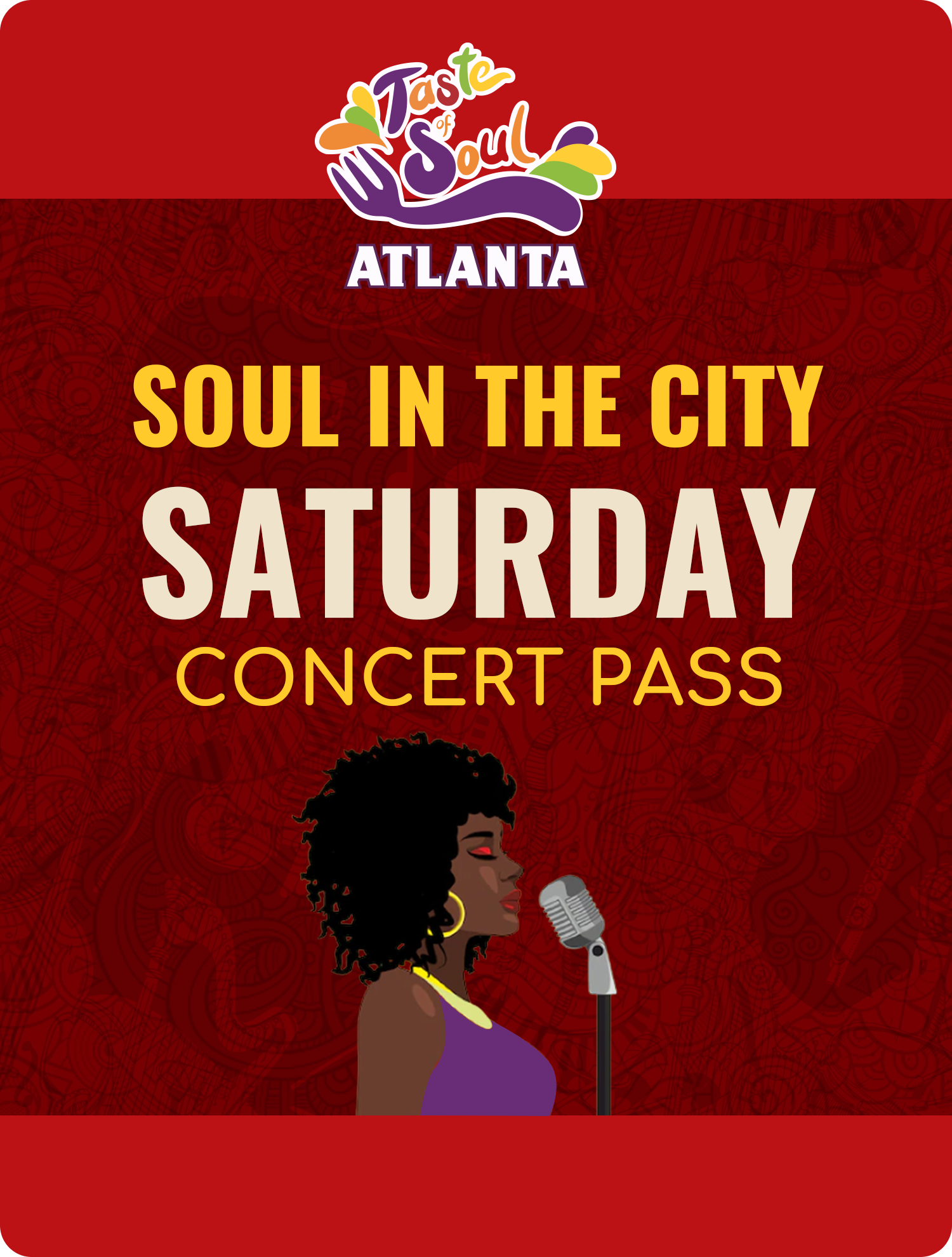 SOUL IN THE CITY - SATURDAY PASS