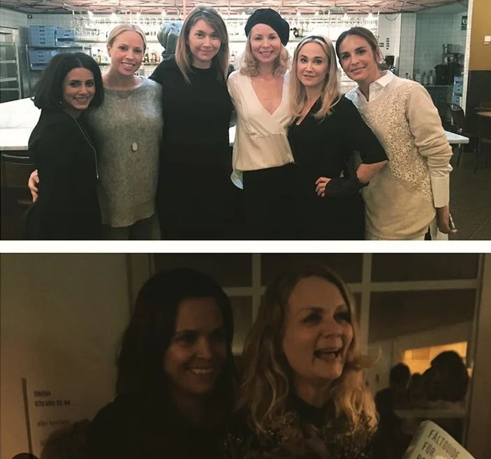 Min fina svägerska Clara som jag gjort dramaserien "Bonusfamiljen" ihop med som kommer på SVT i januari.