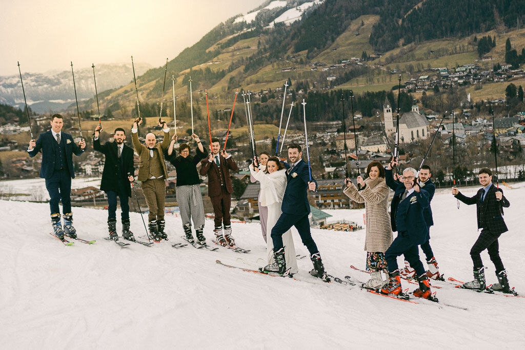 Einladung von der Hochzeit im Aurora Hotel in Kitzbuehel in Tirol