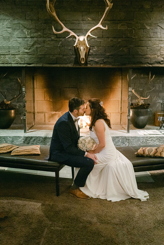 Braut und Bräutigam von der Hochzeit im Aurora Hotel in Kitzbuehel in Tirol