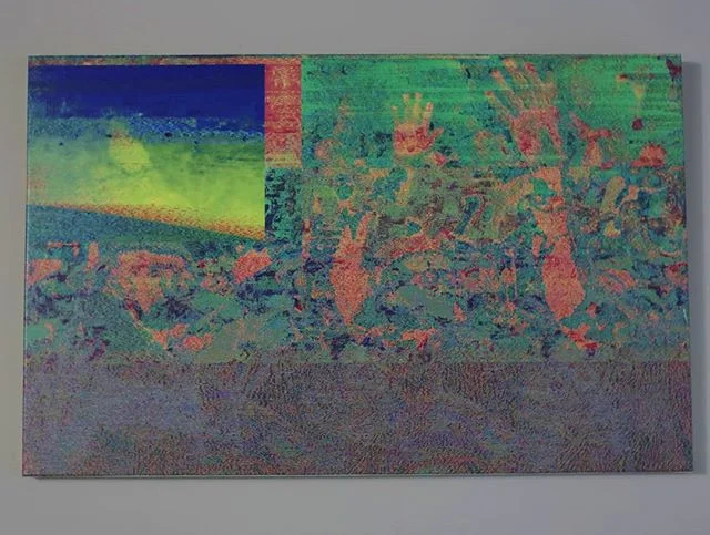 selling original work !!!
&quot;FATHER STRETCH MY BAND$&quot;
36&quot; x 23&quot;
DM if interested 
#glitch #glitchart #artforsale #artforsalebyartist #atlantaartist