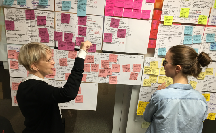  Clustering and discussing insights from user interviews 