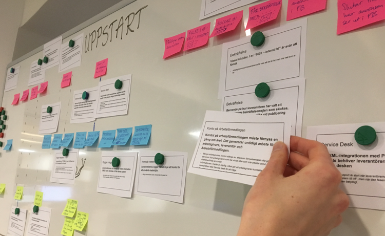  Prototyping a customer journey for a job advertisement service that the agency offers to large companies and organisations. 