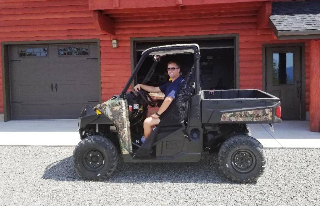 2018-07-05 Dave in his new Polaris Ranger 900 at SR2.jpg