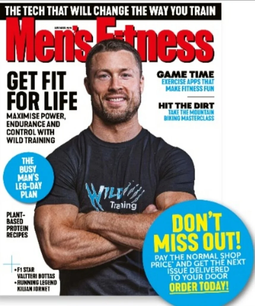 Front Cover Man — Wild Training Gym Voted UK's Best Gym Bucks