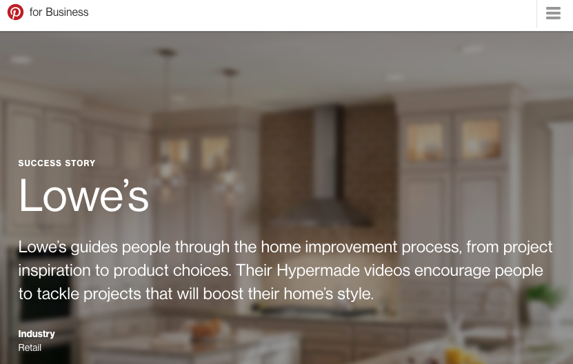 Lowe's Pinterest Video