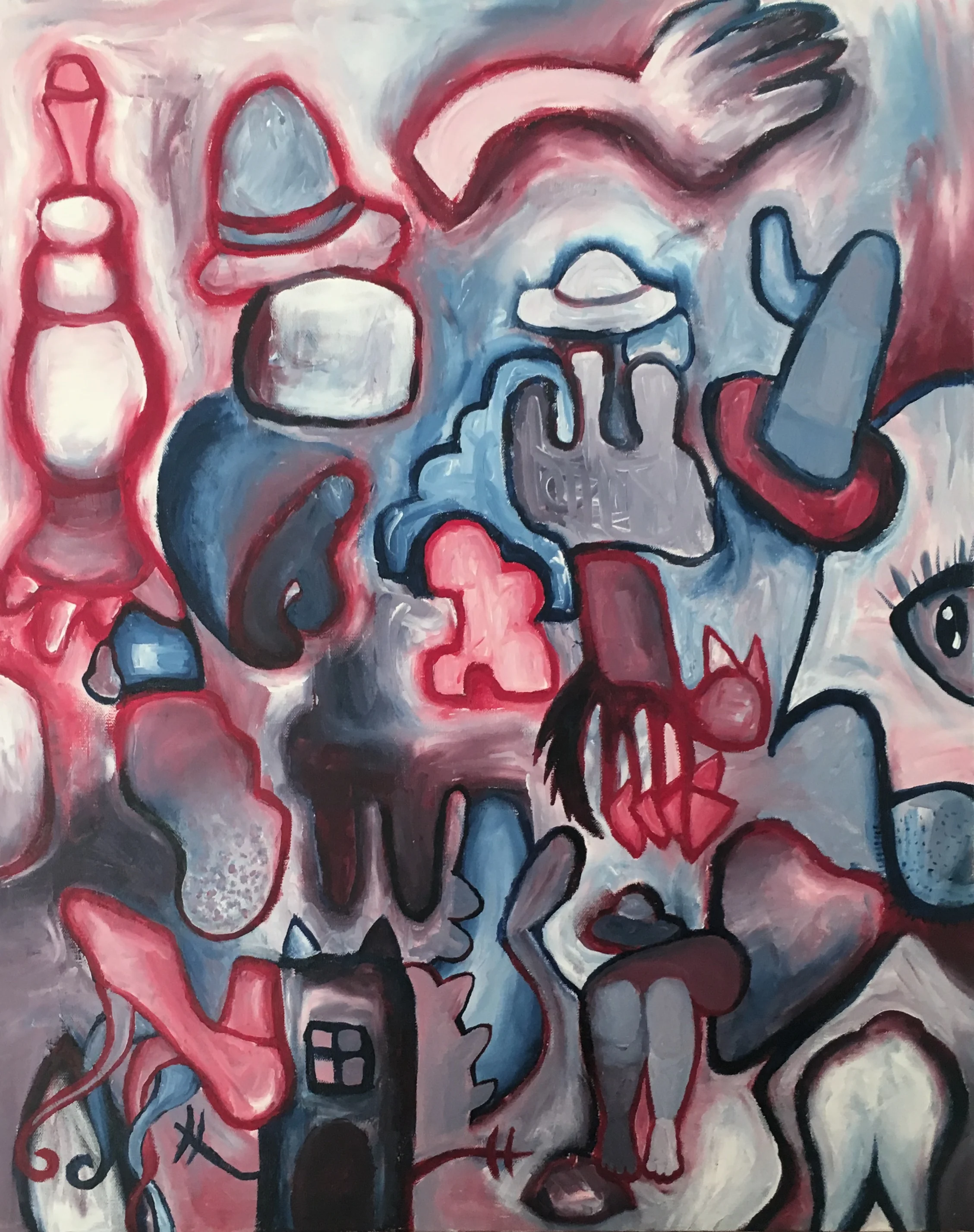 Three Colors (2017) Acrylic on Canvas $400
