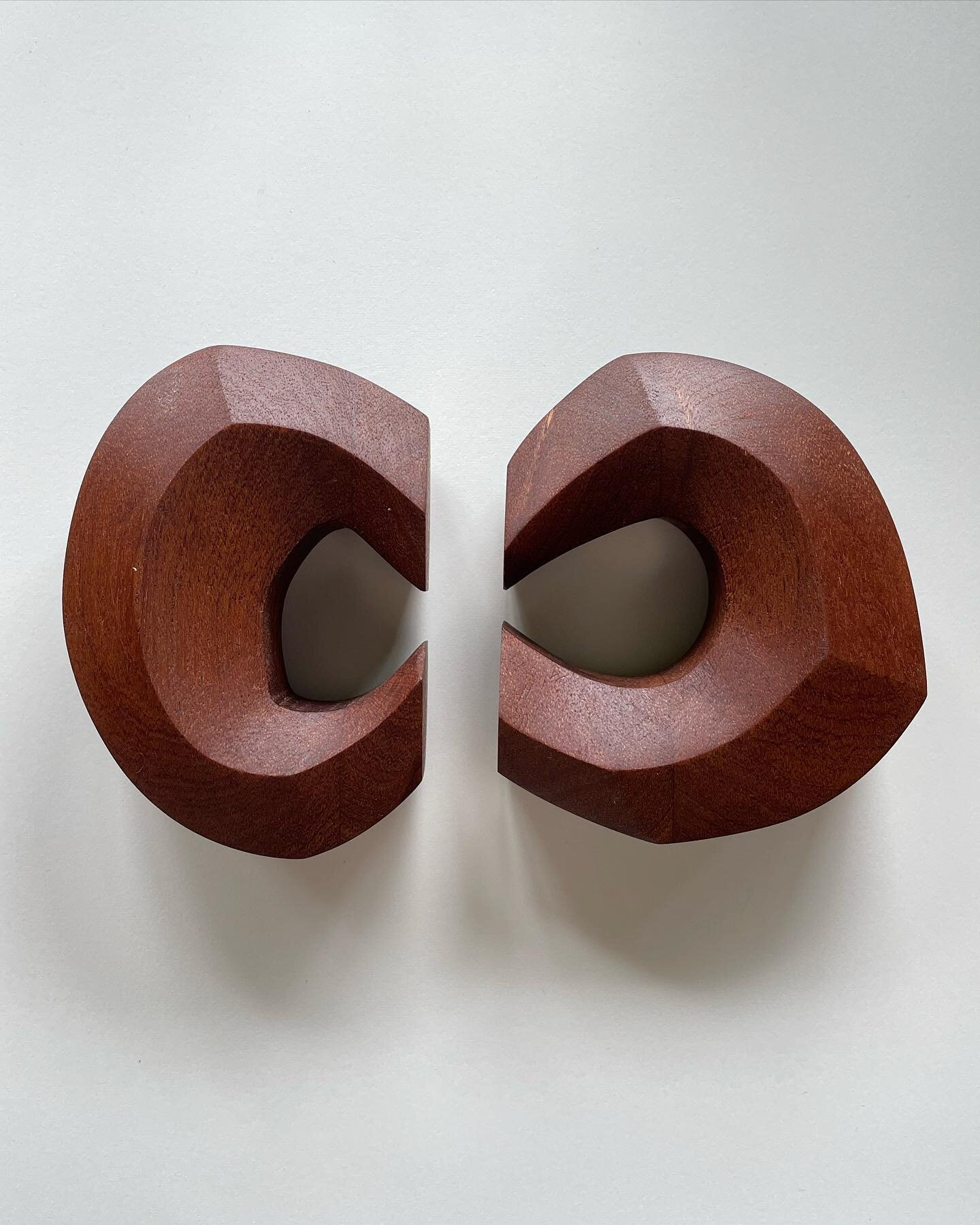 &ldquo;Arch/Cove&rdquo; - pair of carved mahogany handles. Holders of space and potential, curves imply limitless even in their structure. Found in sanctuaries spanning culture and time&hellip; lightness, inhales, otherworlds.

Made specially for @go