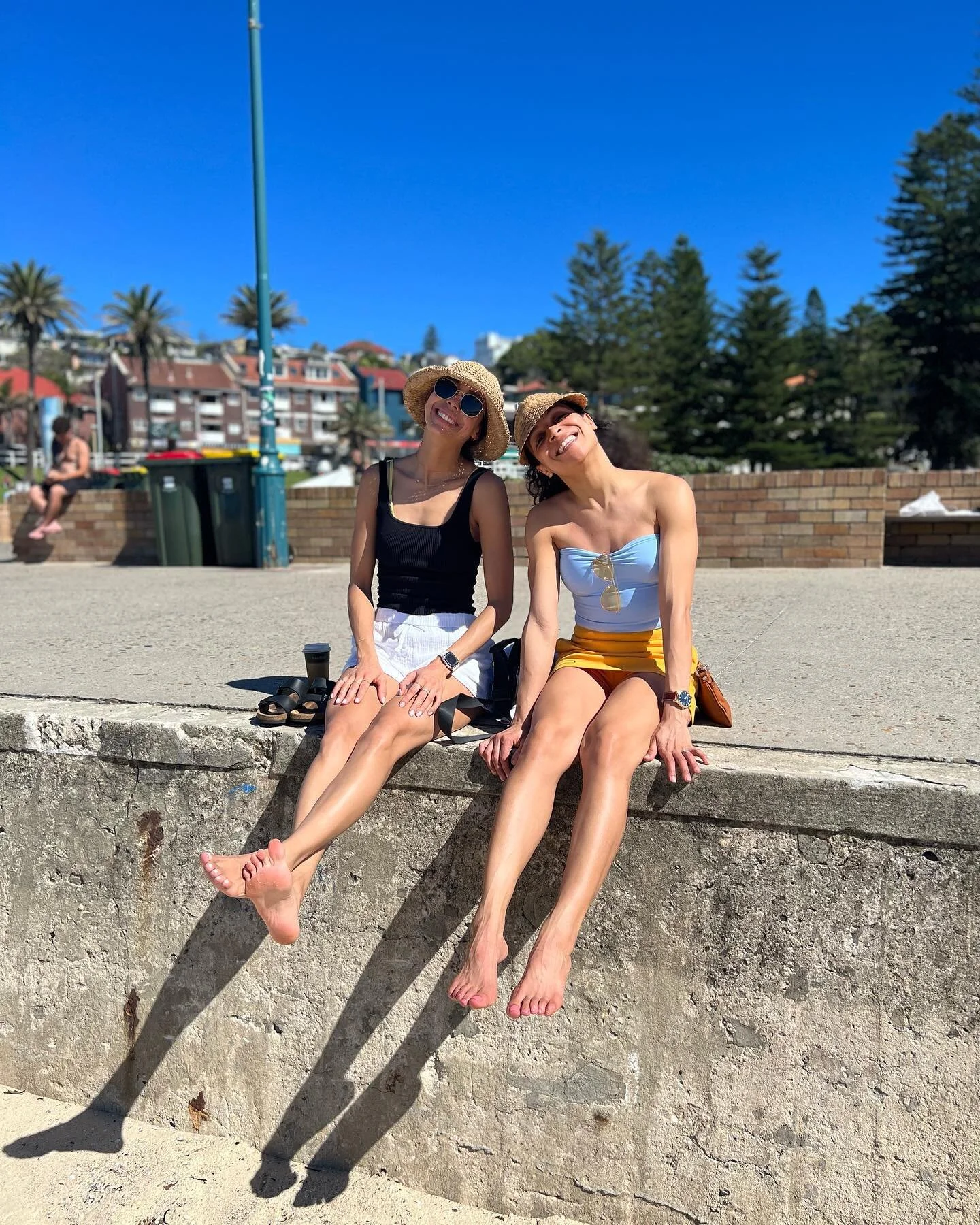 two lil hot dogs on the pier @clairemetoyer