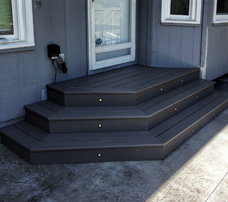 Azek Slate Gray Stairs