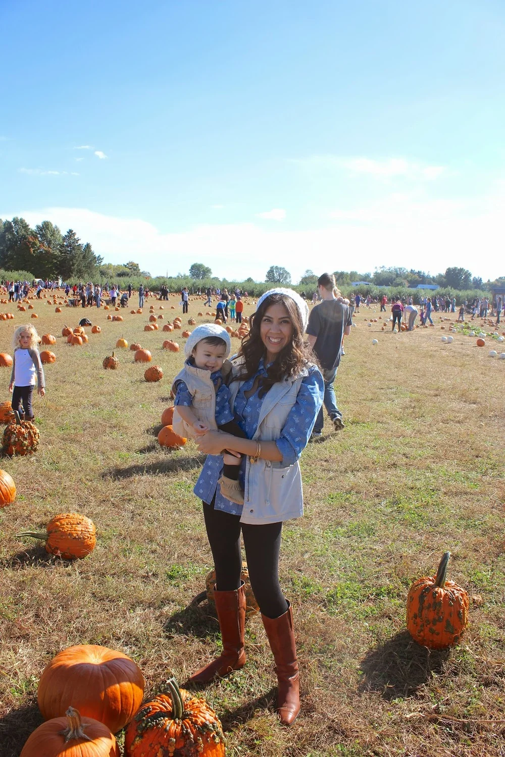 Annabelles First Pumpkin Picking Experience