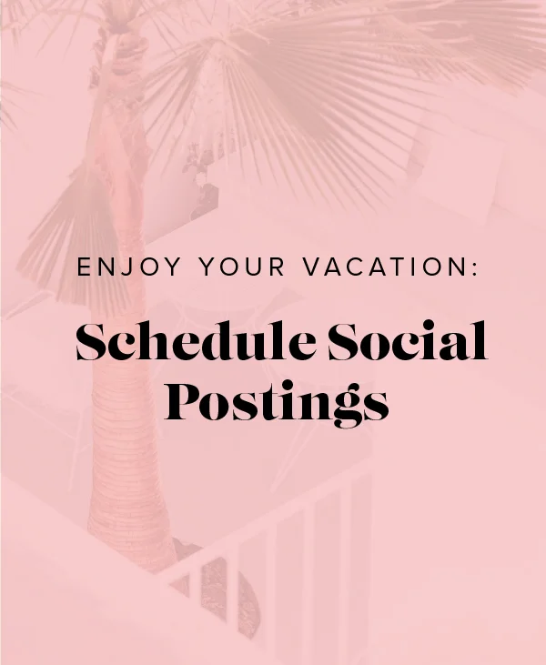 Schedule Social Postings