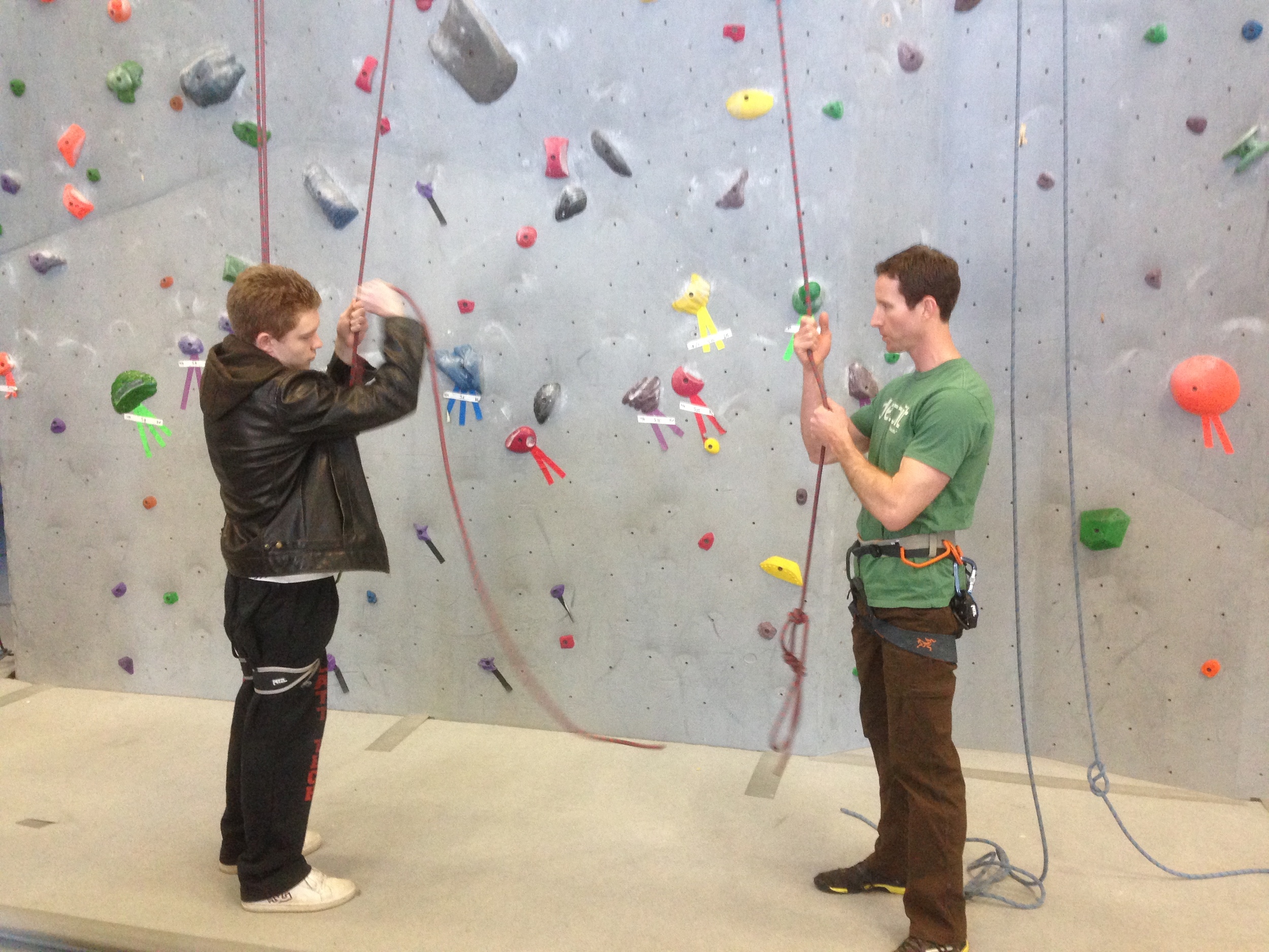 Climbing instructor training