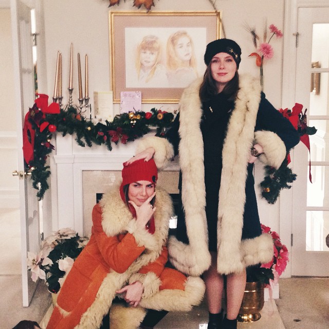 My sister and I goofing around after raiding our Grandma's closet last Christmas. You're never too old for a little dress up!