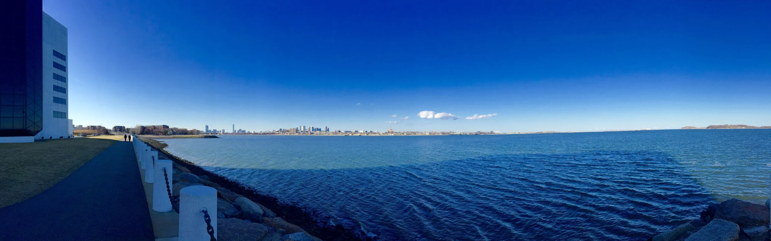 A view of downtown Boston from the JFK Memorial Library, one of my favorite spots on the water!