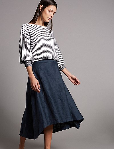 Marks and Spencer A-Line Midi Skirt.jpeg