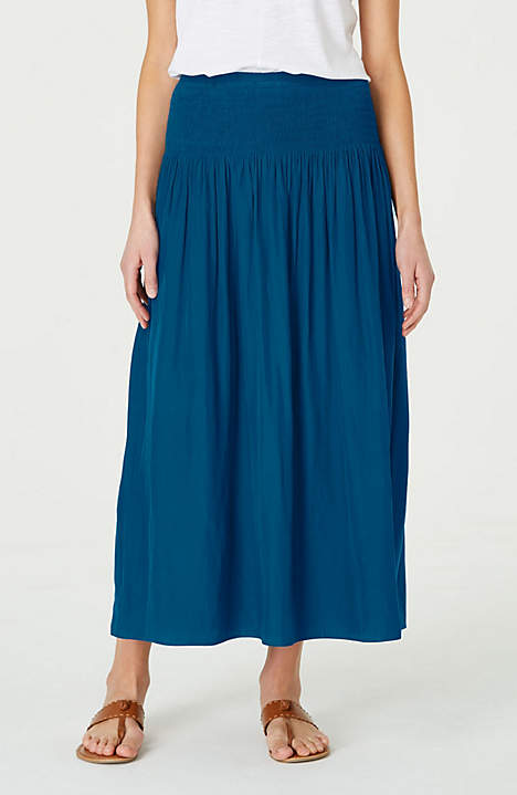 J Jill Smocked Waist Maxi Skirt.jpeg