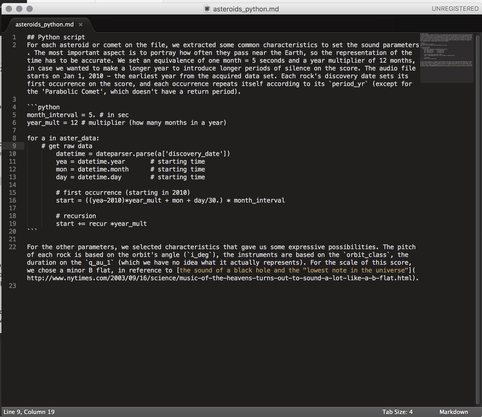Description of our code by Nicolás E. ~ See the full project on GitHub here