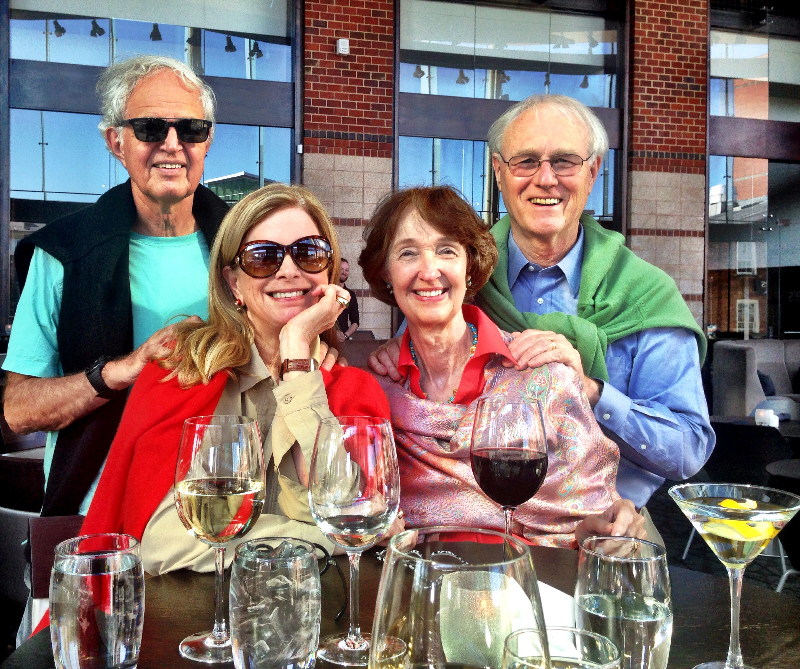 Ed, Jo, Myrta and Dave–The Happy Foursome on the Fried Adventure