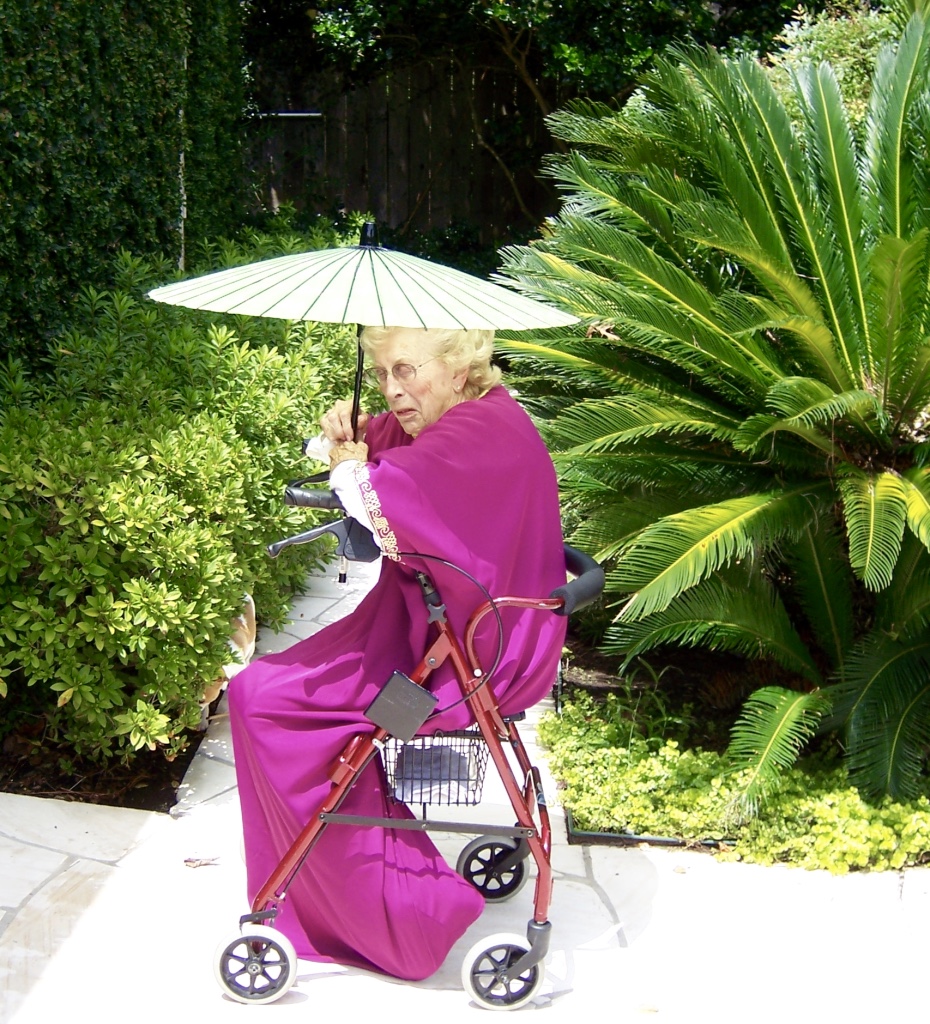 Babe Giese, not traveling, at home, Houston, Texas