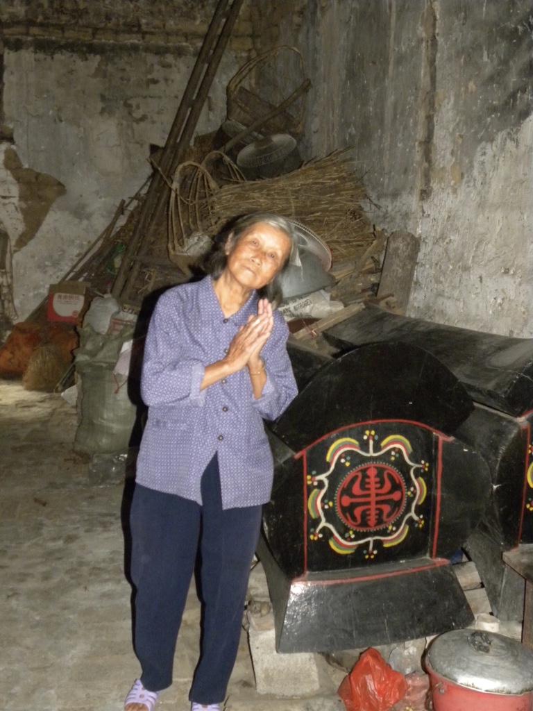 77 year old woman, in her 350 year old home, near Yulong River, Guilin