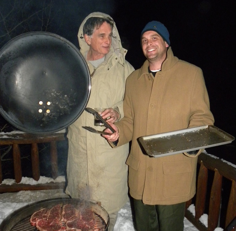 Jim Giese, and his son, Tony Giese, New Years 2011, Montana