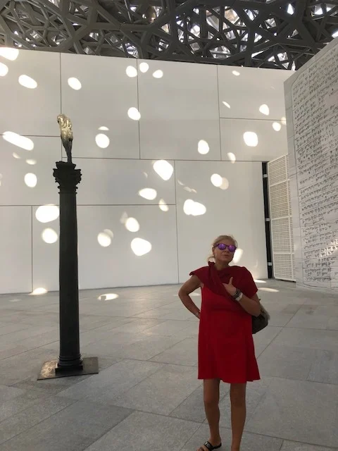 Tamara Granat at Louvre in Abu Dhabi