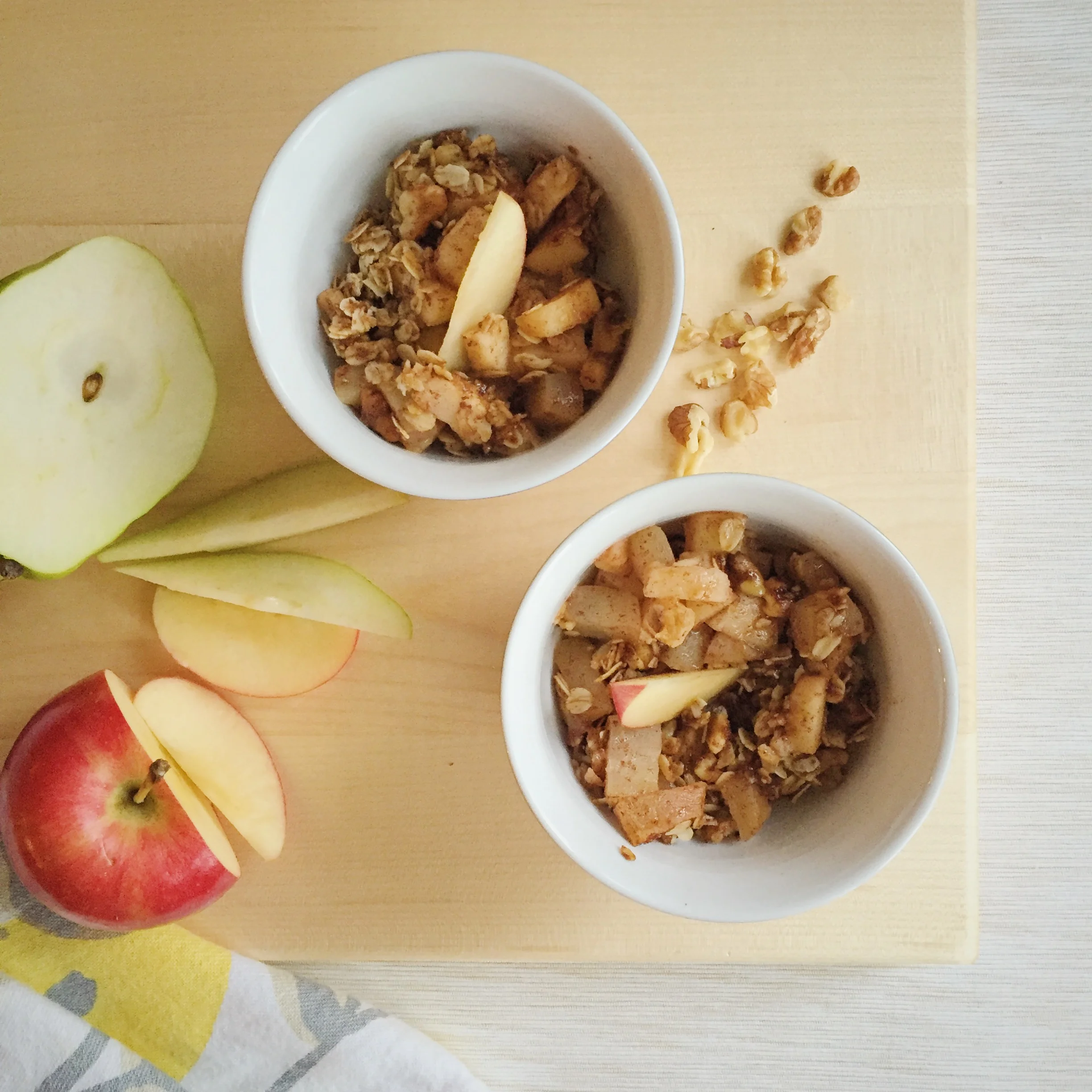 Click here for this well&tight warm apple and pear crumble recipe.
