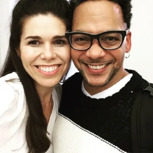 Robin and Joe Wilson, Jr. after the reading of OS CONFEDERADOS, by Andy Boyd, directed by Whitney White.