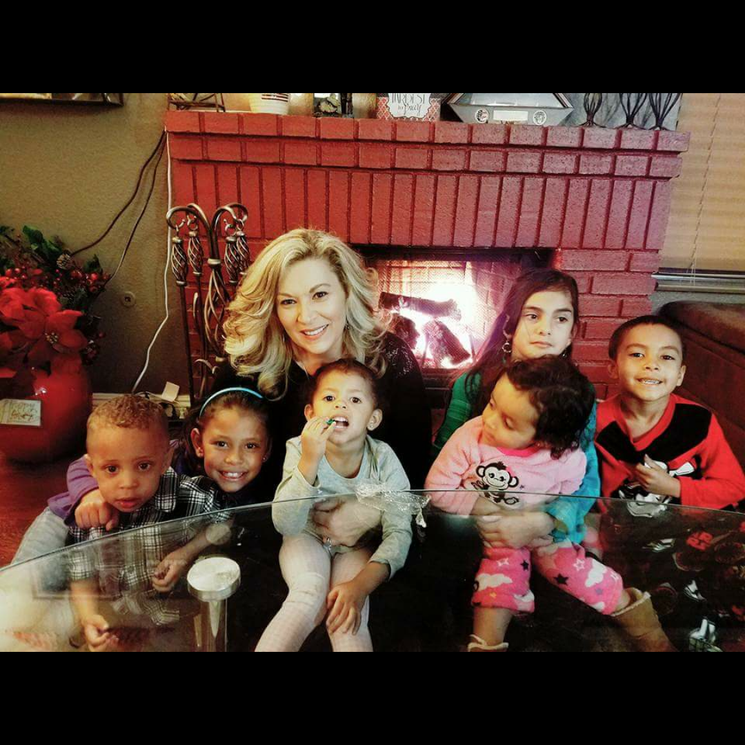 Tracy and her grandchildren