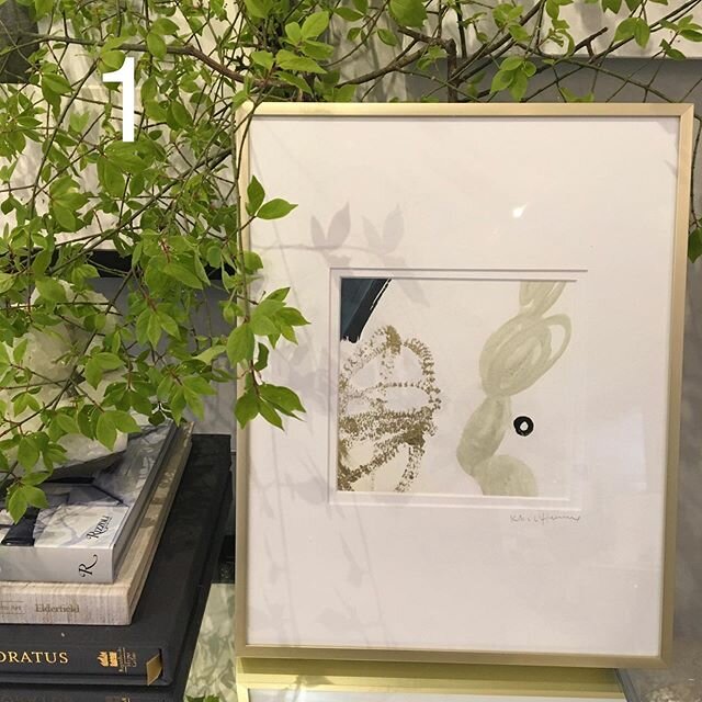 💚 Announcing...Our 1st ever  Instagram Art Sale 💚
🔸6 ORIGINAL ABSTRACTS by the talented @krescheidt🔸
🔸Mixed media - including acrylic, gouache and gold leaf on watercolor paper🔸
🔸Double matted and beautifully framed in a soft gold metallic fra