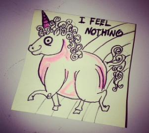 Post-it art by @miaow_or_never