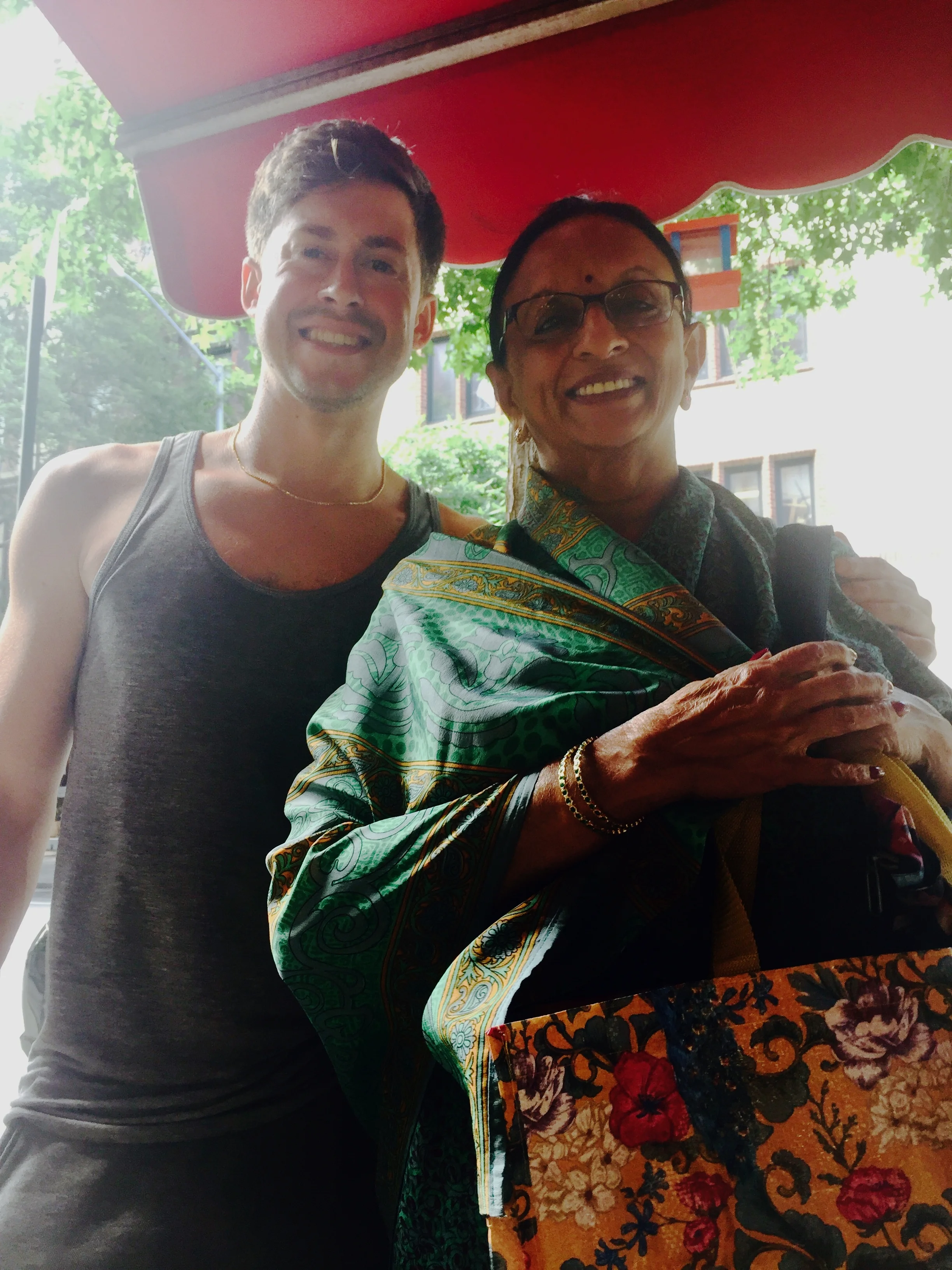 Vasu and me, one fine summer's day.